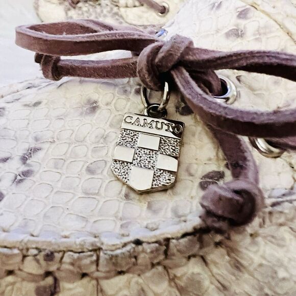 Vince Camuto Pinna Cream Faux Snakeskin Slip on Moccasin Style Comfort Shoes 6M - Picture 5 of 9